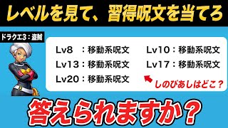 ドラクエガチ勢ならレベル見ただけでそのキャラの習得呪文を当てられる？