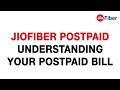 JioFiber Postpaid - Understanding Your Postpaid bill