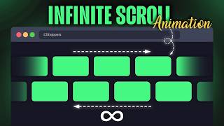 Modern Infinite Horizontal Scroll Animation | Carousel Animations