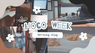 hoco vlog! | busy writing week, preptober, finishing draft 2