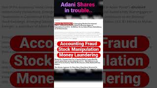 Gautan Adani shares in trouble. | Stock Manipulation | Hindenburg Research | #shorts #viral
