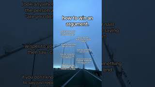 How To Win An Argument