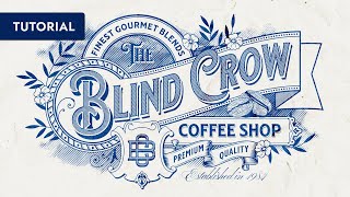 How To Make A Vintage Style Coffee Shop Logo Easily