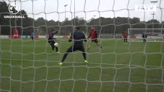 Zaha, Sterling \u0026 England U21s' keepers in fantastic form at training