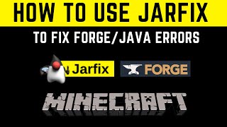How To Install Jarfix - Fix Forge Installation - Minecraft