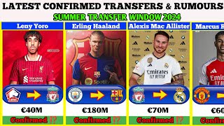 💥 EXCLUSIVE TOP CONFIRMED TRANSFERS & RUMOURS | SUMMER TRANSFER WINDOW 2024 Ft Mbappé, Macca, CR7,