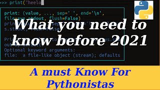 A must Know for Pythonistas before 2021 | How to use bpython | bpython tutorial