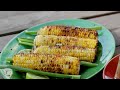 grilling with a corn basket