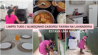 FAXINA PESADA NA LAVANDERIA, FIZ ALMOÇO, SEGUNDA PRODUTIVA, ESTAVA UMA BAGUNÇA @leydecabelos4318