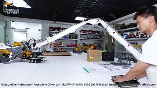 Unbox LESU liebherr 1/14 960 all Hydraulic excavator two pumps with demolition arm and plier