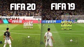 FIFA 20 vs FIFA 19 GAMEPLAY COMPARISON!