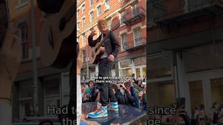 Ed Sheeran gives fans a street performance 😍