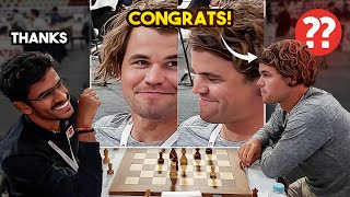 Magnus Carlsen CONGRATULATES his Opponent after LOSING the Game