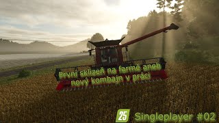 První sklizeň na farmě aneb nový kombajn v práci I FS 25 Singleplayer #02