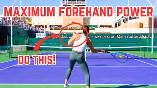 How to Hit a POWERFUL Forehand Like Sabalenka: 3 Game-Changing Tips