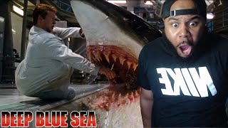 BEST SHARK MOVIE SINCE JAWS!! FIRST TIME WATCHING: 'DEEP BLUE SEA' (1999) REACTION
