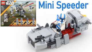 501st Legion Mini Speeder, Alternate Build for LEGO 75345 + Free Build Instructions