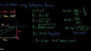 Part 2 Addition of Vectors using Pythagorean Theorem