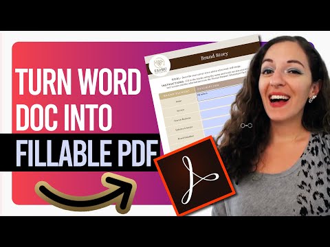 Convertir un documento de Word existente en un formulario PDF rellenable | Paso a paso