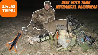 DEER WITH MECHANICAL TEMU BROADHEAD