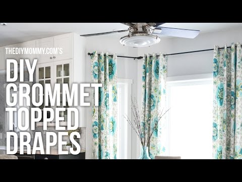 DIY Grommet Top Drapes // My favourite style of curtains to make! DIY Grommet Top Drapes // My favourite style of curtains to make!