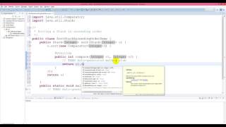 Sorting a stack in ascending order - Java