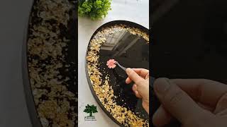 DIY-Dried Floral Resin Coffee Table #shortsyoutube #youtubeindia #youtubeshorts #shorts #resincrafts