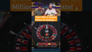 Drake Wins A Quarter Million On Roulette! #drake #roulette #casino #maxwin #highroller #hugewin