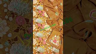 Tabby lining digital printed shirt with embroidery bottom 🔥#with tie die dupatta #short#viralvideo