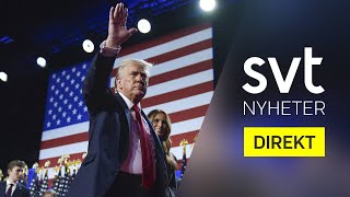 SVT Nyheter Direkt – Trump utropar sig till segrare (2024.11.06)