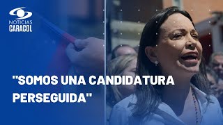 María Corina Machado, en Noticias Caracol: régimen de Maduro no acepta “posibilidad de una derrota”