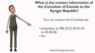 What is the contact information of the Consulate of Canada to the Kyrgyz Republic?