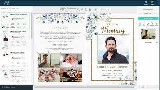 How To Resize Images in a Funeral Program Template -Corjl