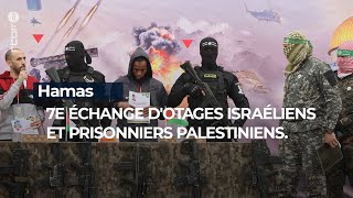 Israël, le 7e échange d'otages contre des détenus palestiniens  - RTBF Info