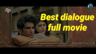 Dil bechara full movie Dialogue and best romantic movie 2020