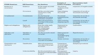 Assertions, Evidence, & Audit Procedures