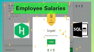 HackerRank Practice Sql 20 | Employee Salaries