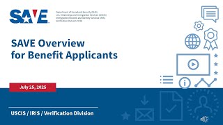 SAVE Training For Benefit Applicants
