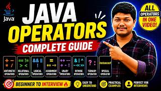 Learn All Java Operators in One Video | Complete Java Operators Guide (Beginner to Interview Ready)
