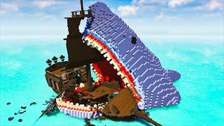 Megalodon Eats Pirate Ship | Teardown
