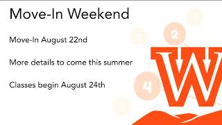 Next Steps for West Virginia Wesleyan College Orientation 2026
