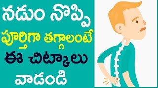 Best Remedies for Back Pain | నడుం నొప్పి పూర్తిగా తగ్గాలంటే ఈ చిట్కాలు పాటించండి | Human Well Being