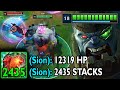 12,000 HP + 2435 HEARTSTEEL STACKS SION IS THE NEW WORLD RECORD