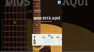 Dios Esta Aqui Guitarra Tutorial Alabanza De Adoración Fácil Shorts