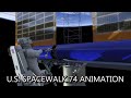 U.S. Spacewalk 74 Animation