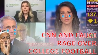 Fauci and CNN RAGE & Fearmonger Over Students Having Fun At Outdoor College Football Games