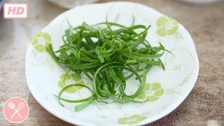 How to make Spring Onion Curls (video)