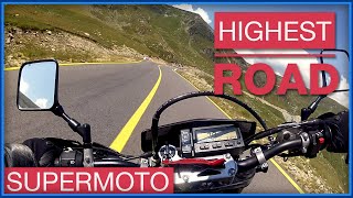 Suzuki DRZ400SM on Transalpina, The Highest Road