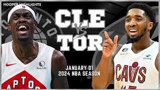 Cleveland Cavaliers vs Toronto Raptors Full Game Highlights | Jan 1 | 2024 NBA Season