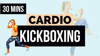 30 min Standing Cardio Kickboxing Workout | Low Impact Aerobics Workout from Home | Follow Along